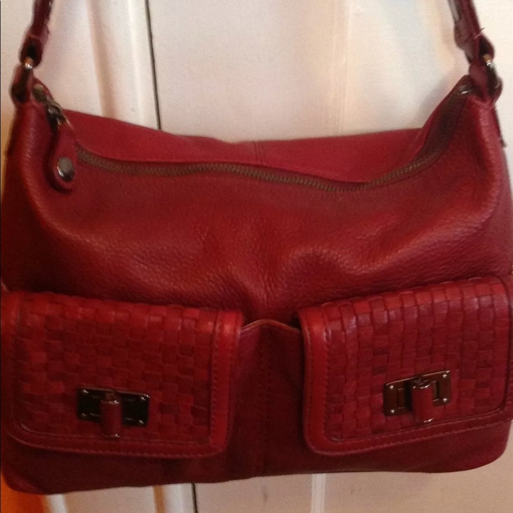 Not Available: Elliott Lucca Leather Hobo Handbag